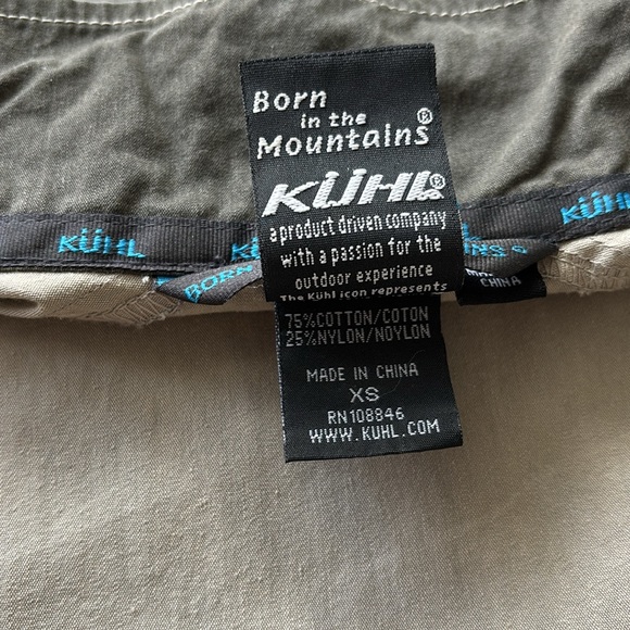 Kuhl women’s XS khaki zip-up moto jacket - Picture 4 of 7